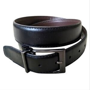Dickies Men's Reversible Brown Black Leather Belt